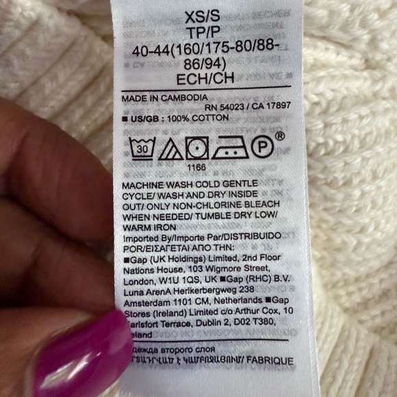 Banana Republic women’s Oversized Washable Cotton Sweater Vest size Xs - Picture 7 of 9